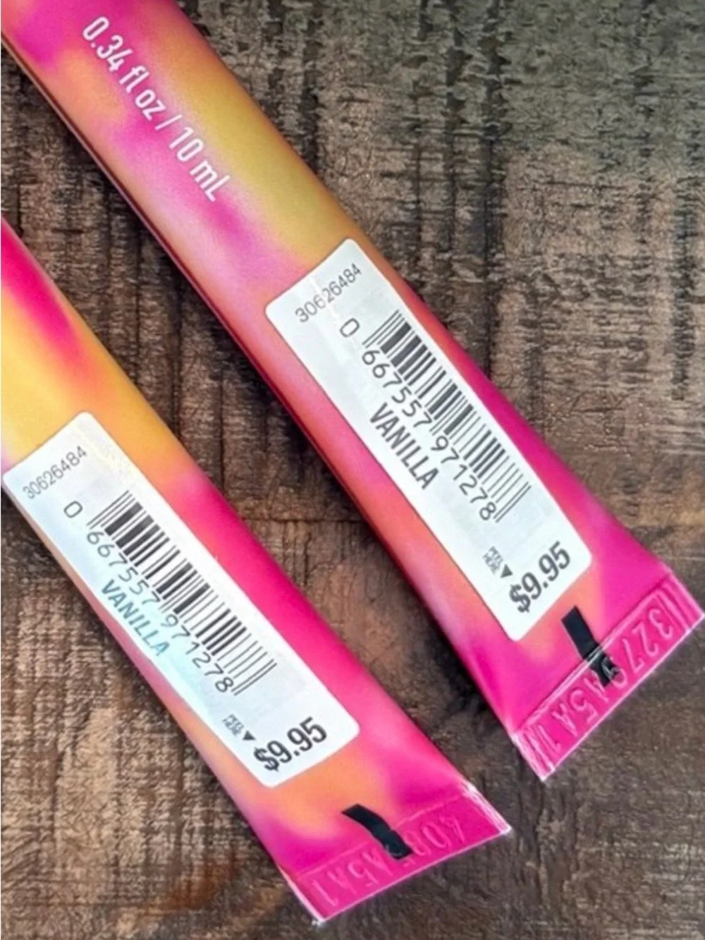 NEW Bath & Body Works HAPPY BIRTHDAY Flavor Burst LIP GLOSS Vanilla DUO!